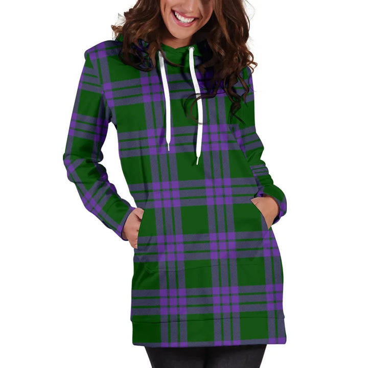 Scottish Elphinstone Clan Tartan Hoodie Dress