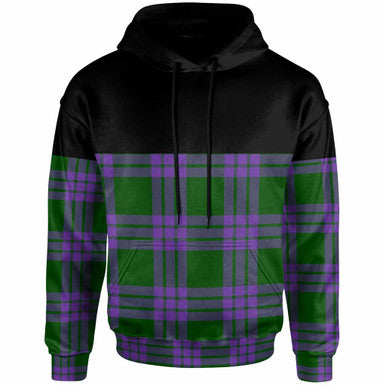 Scottish Elphinstone Clan Tartan Hoodie - Horizontal Style Front Side Tartan Plaid