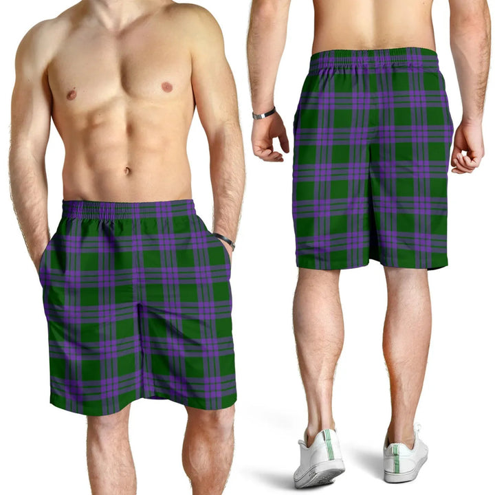 Scottish Elphinstone Clan Tartan Men's Shorts