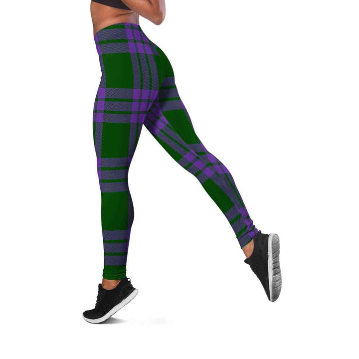 Scottish Elphinstone Clan Tartan Women Leggings Tartan Plaid 2