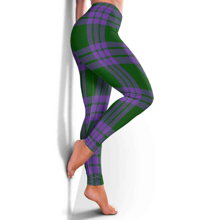 Scottish Elphinstone Clan Tartan Women Leggings Tartan Plaid 4