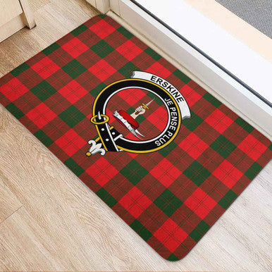 Scottish Erskine Clan Crest Tartan Door Mat Tartan Plaid 2