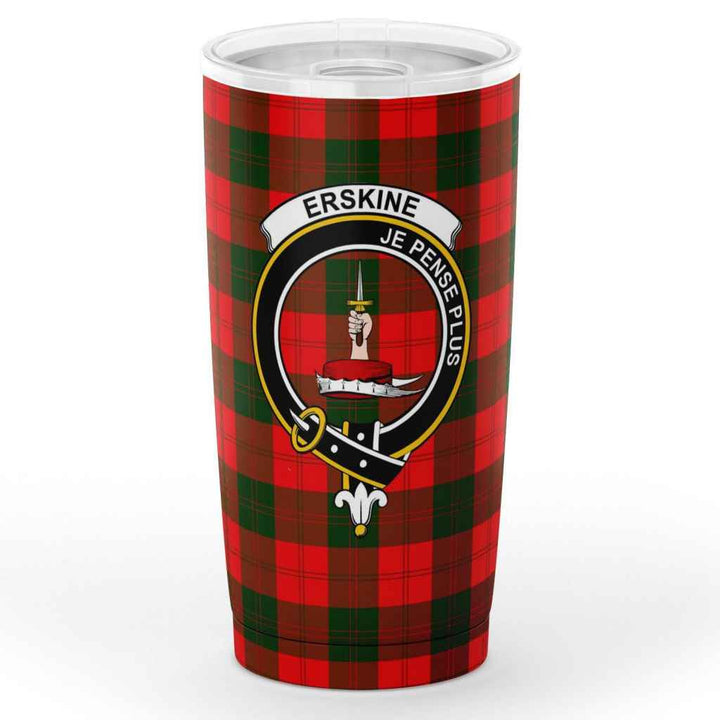 Scottish Erskine Clan Crest Tartan Insulated Tumbler Tartan Plaid 1