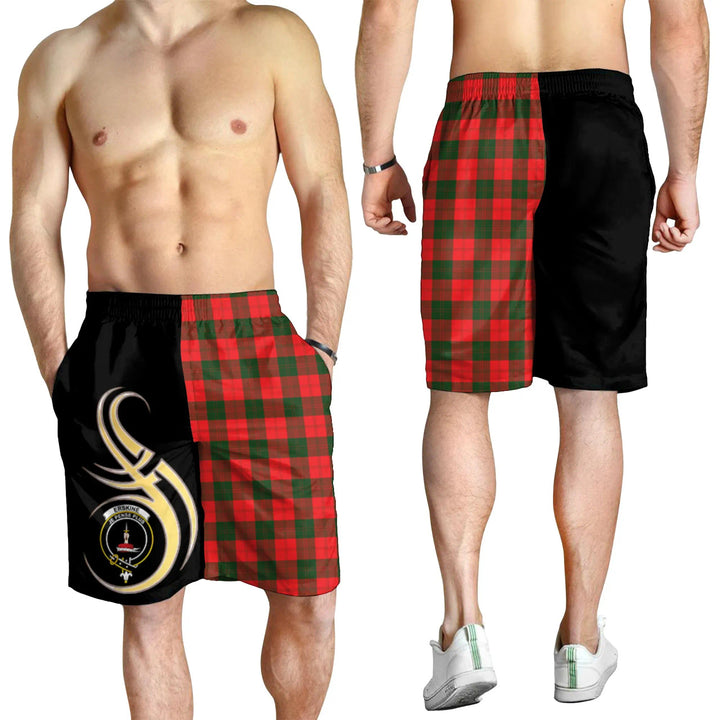 Scottish Erskine Modern Clan Crest Tartan Believe in Me Men's Shorts
