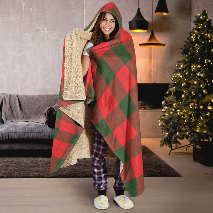 Scottish Erskine Modern Clan Tartan Hooded Blanket Tartan Plaid 6