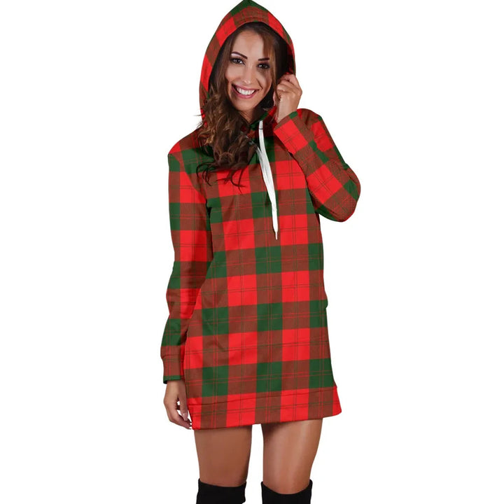 Scottish Erskine Modern Clan Tartan Hoodie Dress
