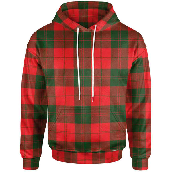 Scottish Erskine Modern Clan Tartan Hoodie Front Side Tartan Plaid