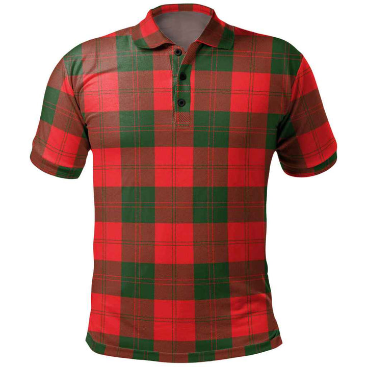 Scottish Erskine Modern Clan Tartan Polo Shirt Front Side Tartan Plaid