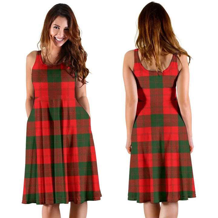 Scottish Erskine Modern Clan Tartan Women Midi Dress