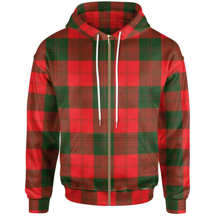 Scottish Erskine Modern Clan Tartan Hoodie Zip Tartan Plaid