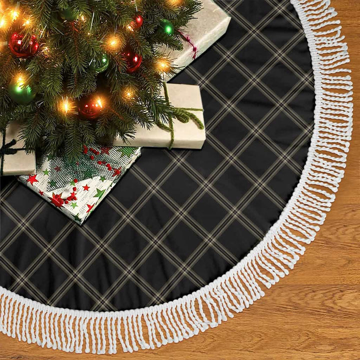 Scottish Eternity Clan Tartan Christmas Tree Skirt Tassels 2 Tartan Plaid