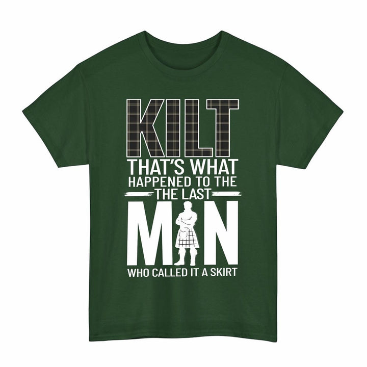 Scottish Eternity Clan Tartan Funny Scotland Kilt T-Shirt Tartan Plaid Forest Green Color