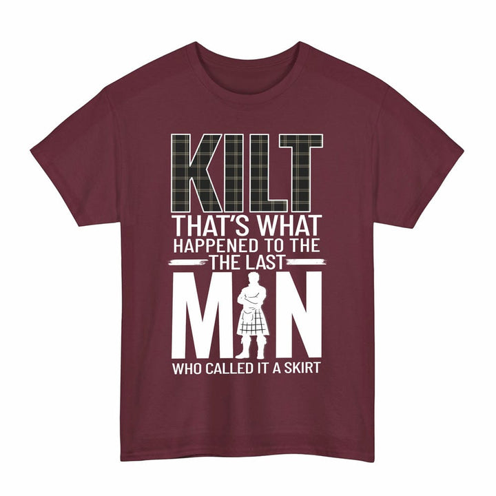 Scottish Eternity Clan Tartan Funny Scotland Kilt T-Shirt Tartan Plaid Maroon Color
