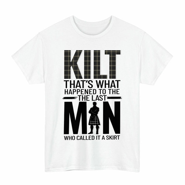 Scottish Eternity Clan Tartan Funny Scotland Kilt T-Shirt Tartan Plaid White Color