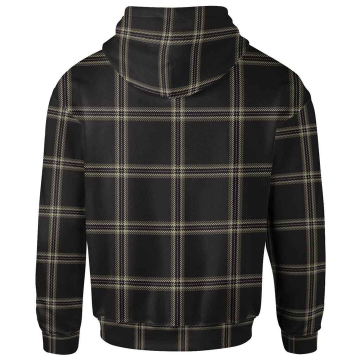 Scottish Eternity Clan Tartan Hoodie Back Side Tartan Plaid