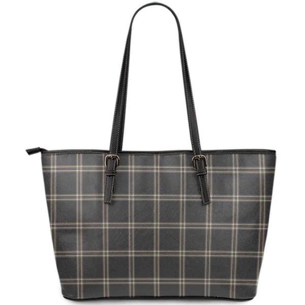 Scottish Eternity Clan Tartan Leather Tote Tartan Plaid