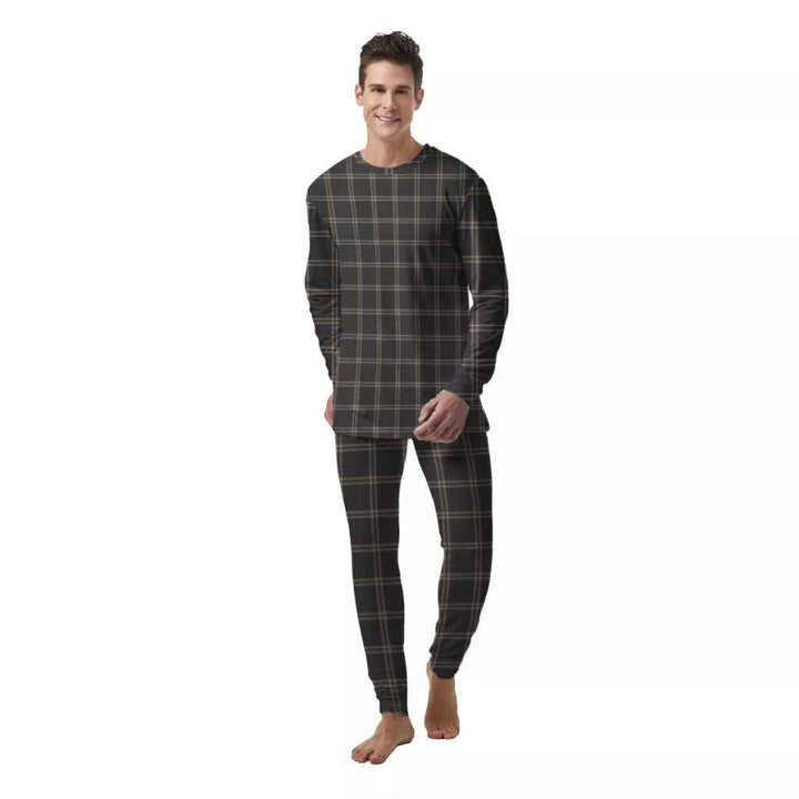 Scottish Eternity Clan Tartan Pajama Set  Men Front Side Tartan Plaid
