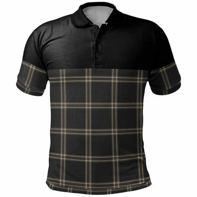 Scottish Eternity Clan Tartan Polo Shirt - Horizontal Style Front Side Tartan Plaid