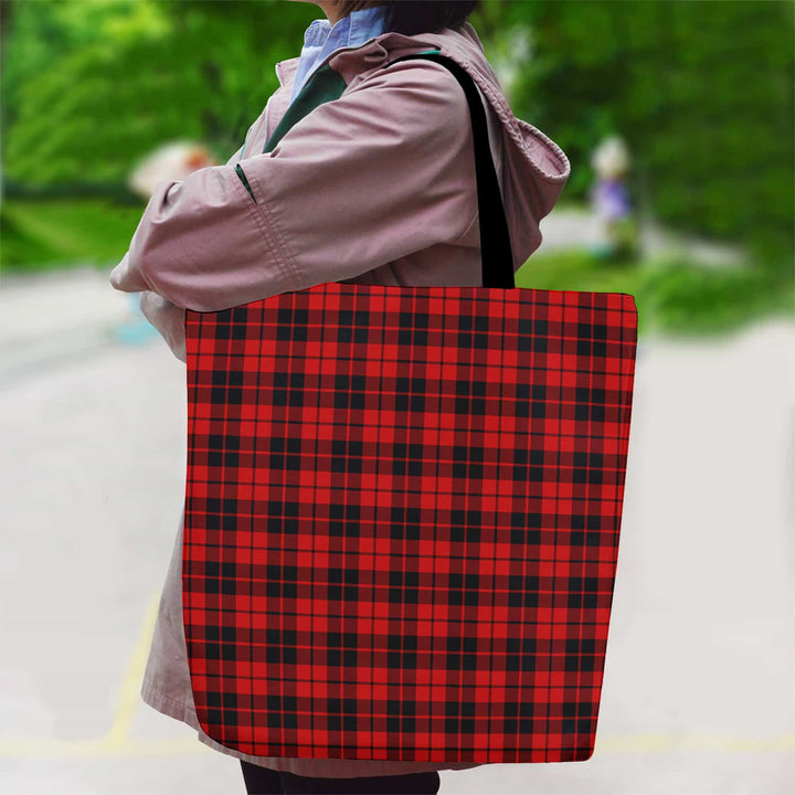 Scottish Ettrick District Clan Tartan Canvas Bag With Shoulder Strap Tartan Plaid 2