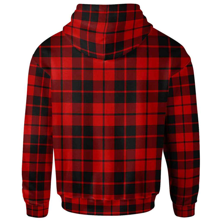 Scottish Ettrick District Clan Tartan Hoodie Back Side Tartan Plaid
