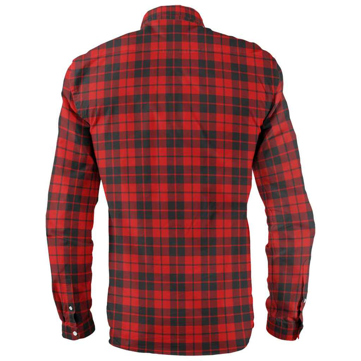 Scottish Ettrick District Clan Tartan Long Sleeve Shirt Back Side Tartan Plaid