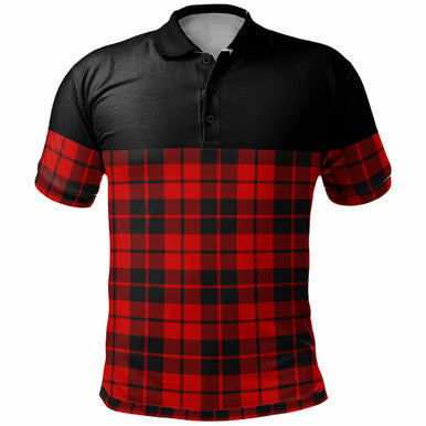 Scottish Ettrick District Clan Tartan Polo Shirt - Horizontal Style Front Side Tartan Plaid