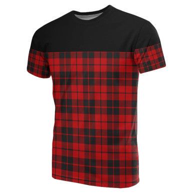 Scottish Ettrick District Clan Tartan T-Shirt Horizontal Style Front Side Tartan Plaid
