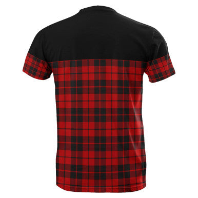 Scottish Ettrick District Clan Tartan T-Shirt Horizontal Style Back Side Tartan Plaid