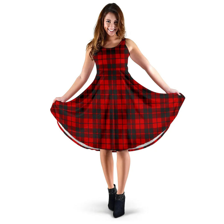 Scottish Ettrick District Clan Tartan Women Midi Dress