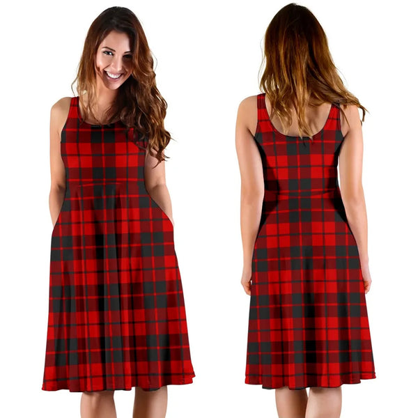 Scottish Ettrick District Clan Tartan Women Midi Dress