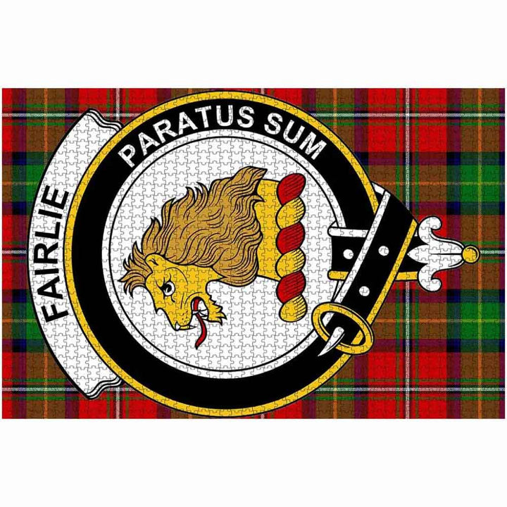 Scottish Fairlie Clan Crest Tartan Jigsaw Puzzle 2