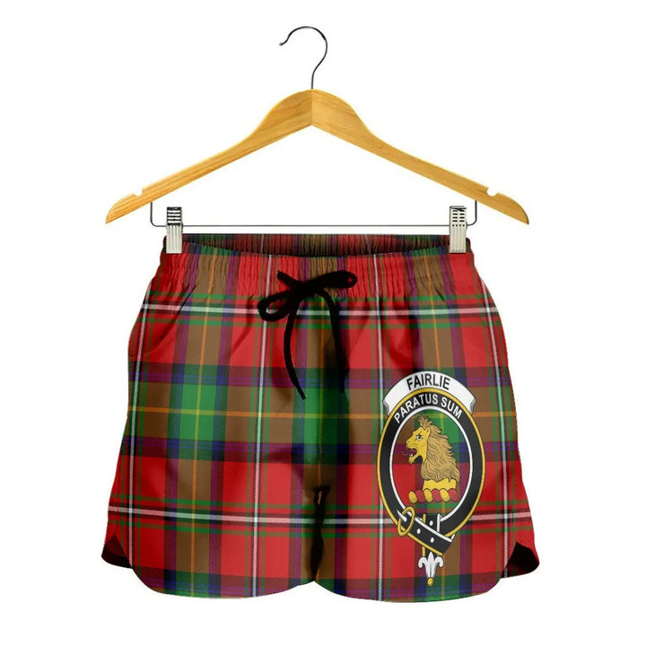 Scottish Fairlie Modern Clan Crest Tartan Women Shorts