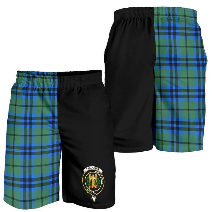 Scottish Falconer Clan Crest Tartan Half of Me Men's Shorts