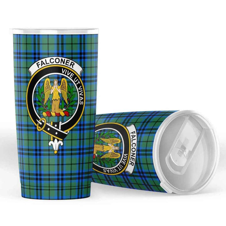 Scottish Falconer Clan Crest Tartan Insulated Tumbler Tartan Plaid 4