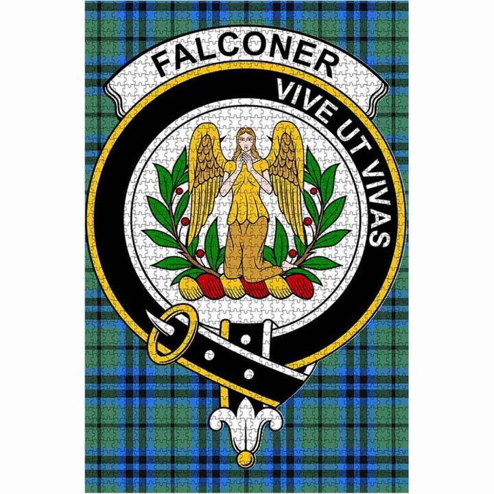 Scottish Falconer Clan Crest Tartan Jigsaw Puzzle 1