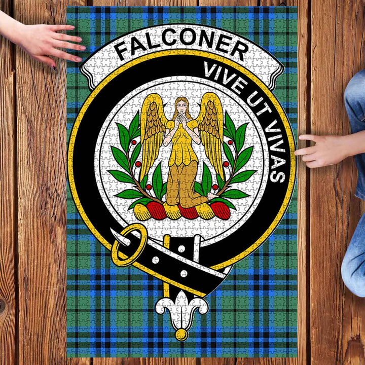 Scottish Falconer Clan Crest Tartan Jigsaw Puzzle 3