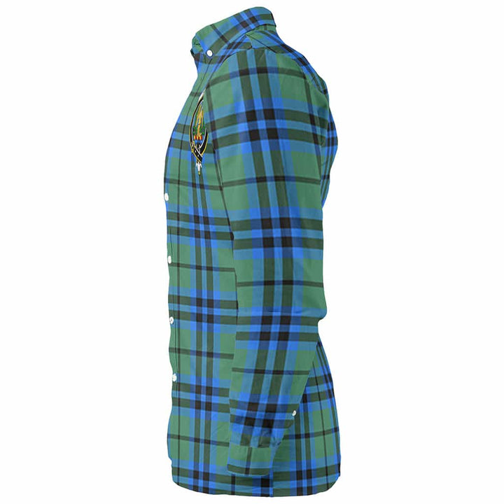 Scottish Falconer Clan Crest Tartan Long Sleeve Shirt Tartan Plaid