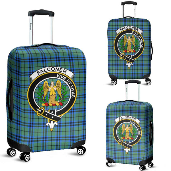 Scottish Falconer Clan Crest Tartan Luggage Cover Tartan Plaid 1