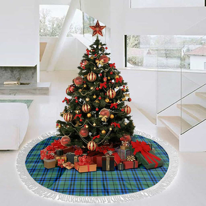 Scottish Falconer Clan Tartan Christmas Tree Skirt Tassels 3 Tartan Plaid