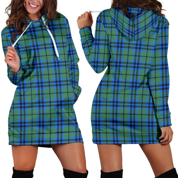 Scottish Falconer Clan Tartan Hoodie Dress