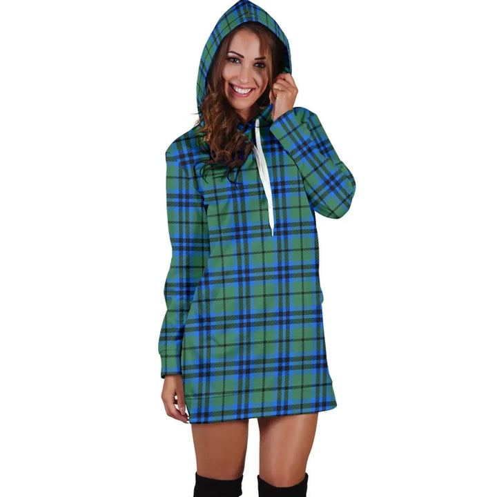Scottish Falconer Clan Tartan Hoodie Dress