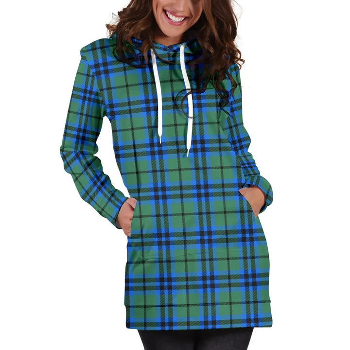 Scottish Falconer Clan Tartan Hoodie Dress