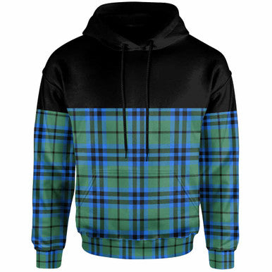 Scottish Falconer Clan Tartan Hoodie - Horizontal Style Front Side Tartan Plaid