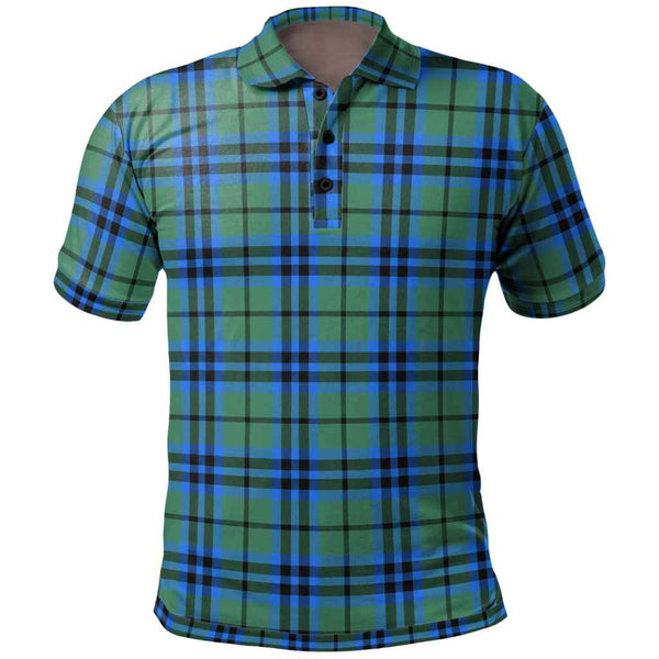 Scottish Falconer Clan Tartan Polo Shirt Front Side Tartan Plaid