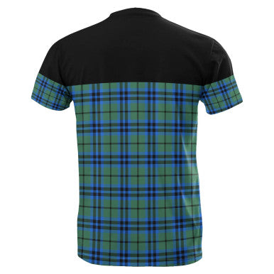 Scottish Falconer Clan Tartan T-Shirt Horizontal Style Back Side Tartan Plaid