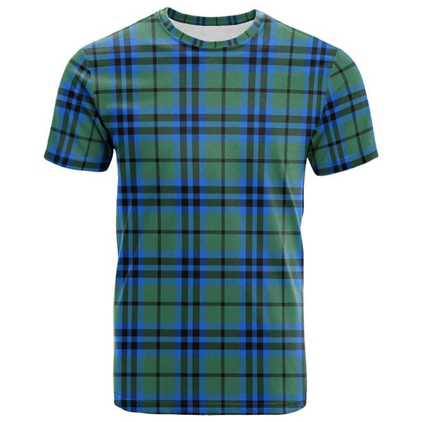 Scottish Falconer Clan Tartan T-Shirt Front Side Tartan Plaid