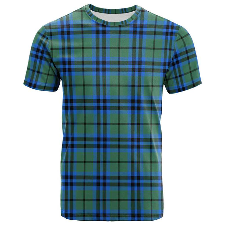 Scottish Falconer Clan Tartan T-Shirt Front Side Tartan Plaid