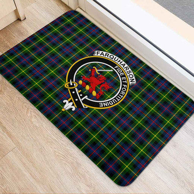 Scottish Farquharson Clan Crest Tartan Door Mat Tartan Plaid 2