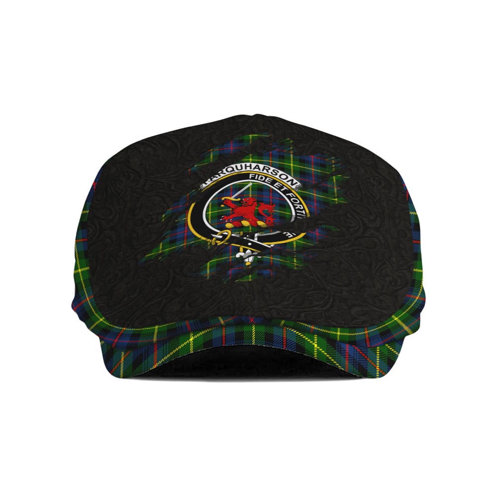 Scottish Farquharson Clan Crest Tartan Flat Cap - Scratch Style ...