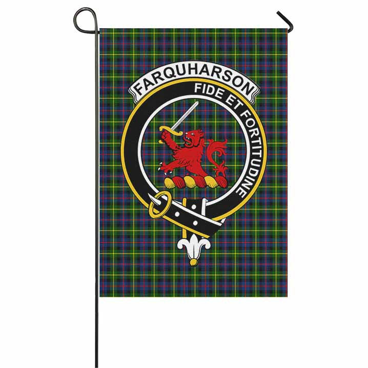 Scottish Farquharson Clan Crest Tartan Garden Flag Tartan Plaid 1